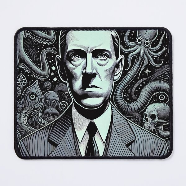 Item preview, HP Lovecraft Cthulhu halloween portrait spooky scary vintage retro cute kawaii designed and sold by headlessdreamer.