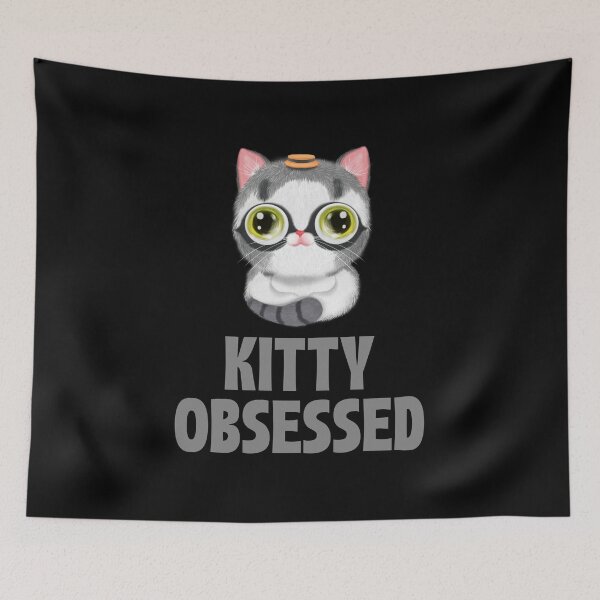 Item preview, Kitty Obsessed designed and sold by 87-Aesthetics.
