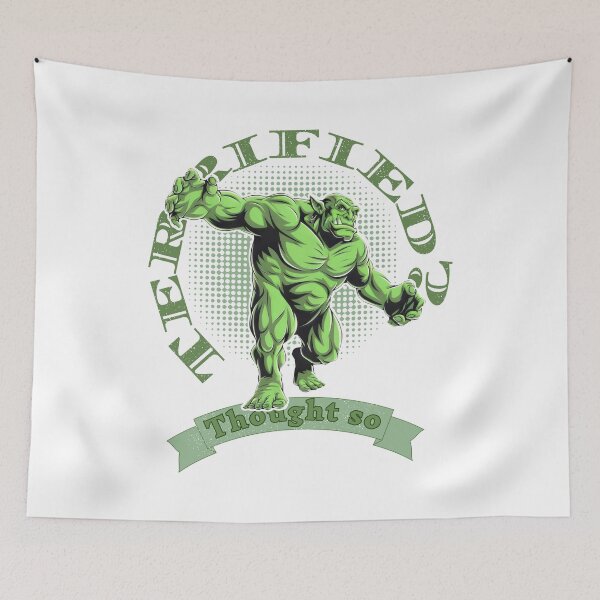 Item preview, Terrified? Thought so. Emerald Giant, Fearsome Form, Stalking Shadows designed and sold by SplashTastic.