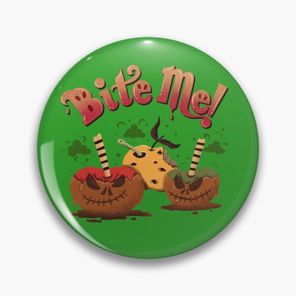 Item preview, Bite Me!  Evil halloween caramel apples. designed and sold by BludawgDesigns.