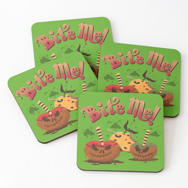 Item preview, Bite Me!  Evil halloween caramel apples. designed and sold by BludawgDesigns.