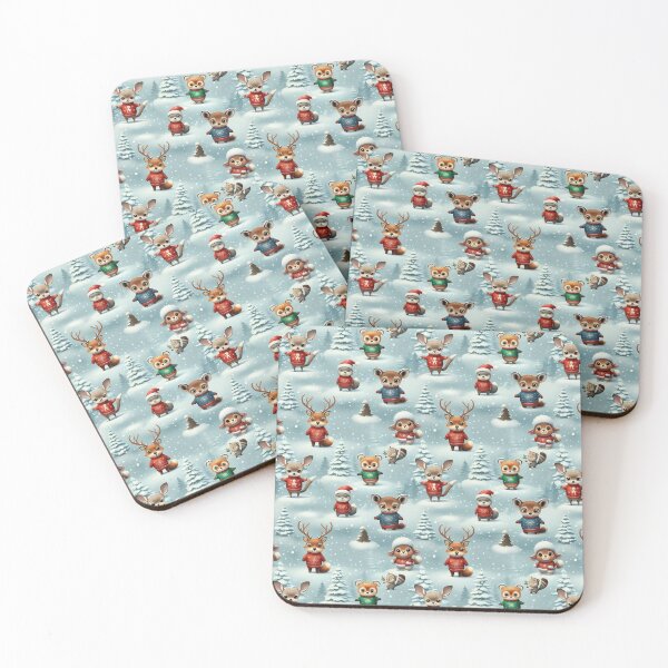 Item preview, Cute Winter Animals | Winter Pattern | Matching Family Winter Outfit designed and sold by PinkGoddessLove.