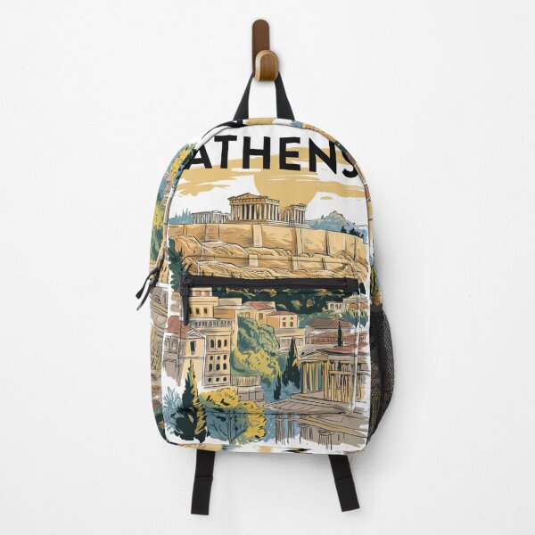 Item preview, Athens Vintage Travel Poster designed and sold by TravelerRat.