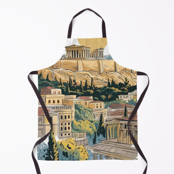 Item preview, Athens Vintage Travel Poster designed and sold by TravelerRat.