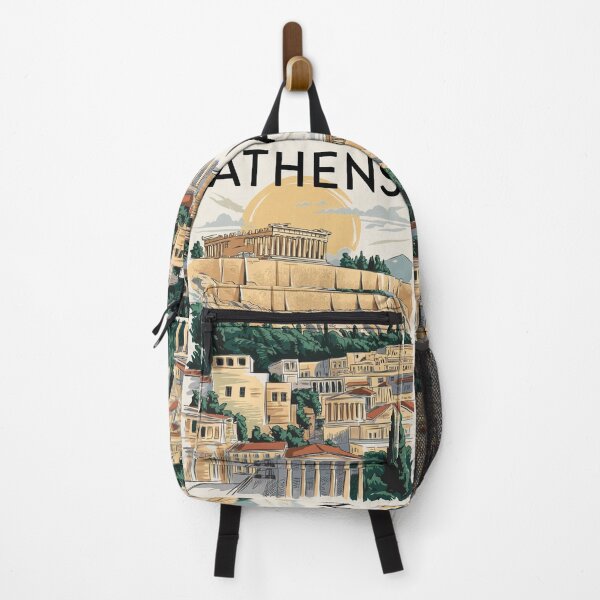 Item preview, Athens Vintage Travel Poster designed and sold by TravelerRat.