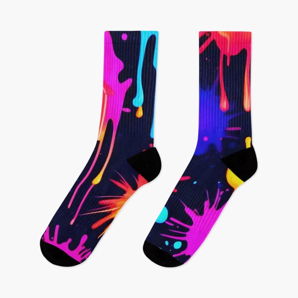 Artikelvorschau, Abstraktes Neon-Farbtropfen-Design entworfen und verkauft von Health And Fitness Posts e-Store.