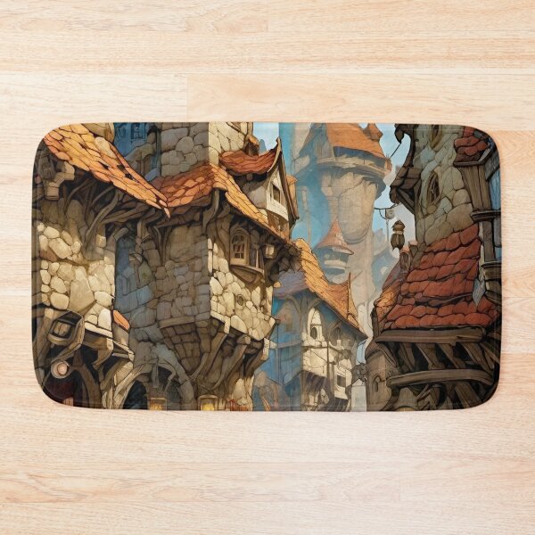 Item preview, Fantasy Town Concept - Dark Fantasy Art concept designed and sold by Delerat7.
