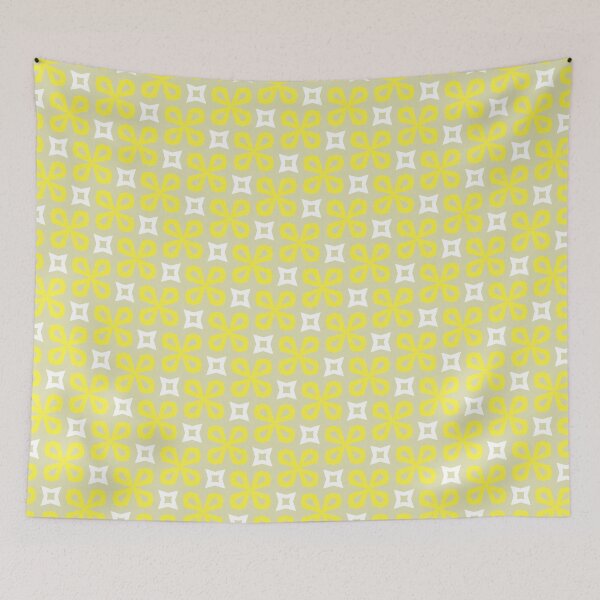 Item preview, Yellow floral motif designed and sold by ANVivid.