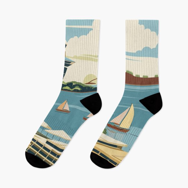 Item preview, Auckland Vintage Travel Poster designed and sold by TravelerRat.