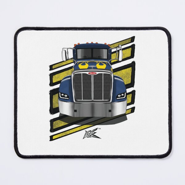 Item preview, large american semi truck blue yellow  designed and sold by NaquashM.
