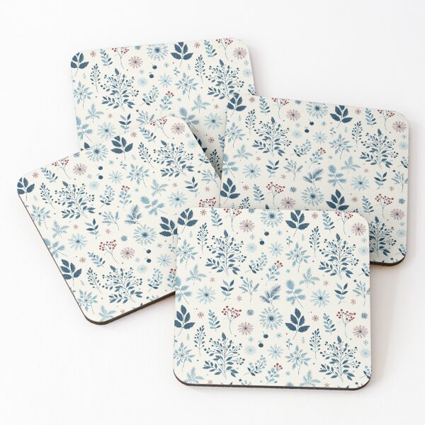 Item preview, Winter Wonderland Botanical Pattern designed and sold by SipandStan.