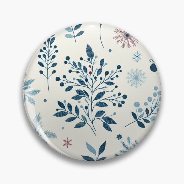 Item preview, Winter Wonderland Botanical Pattern designed and sold by SipandStan.