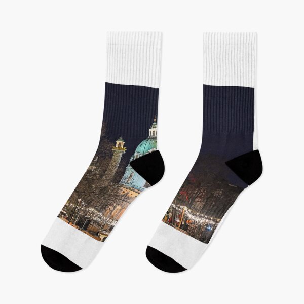 Item preview, Christmas market on Karlsplatz in Vienna at night,Austria designed and sold by goceris.