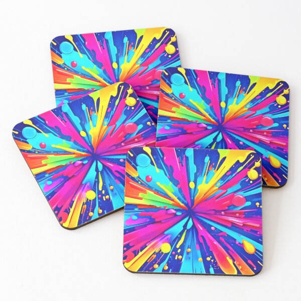 Item preview, Colorful Chaos: Paint Splatter Abstract Art designed and sold by Health And Fitness Posts e-Store.