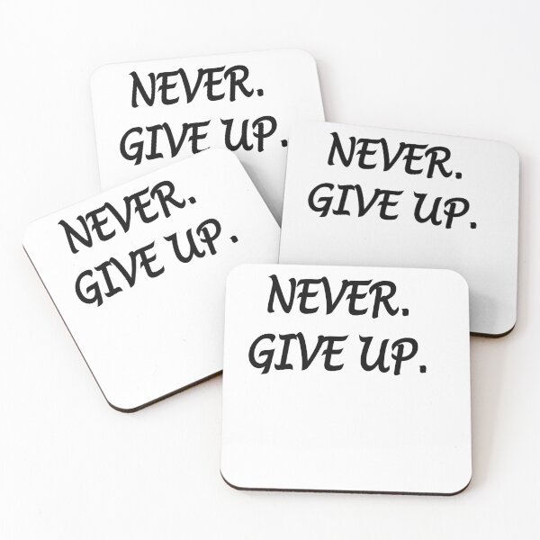 Item preview, Never Give Up Demotivational  designed and sold by Old Dad's Store.