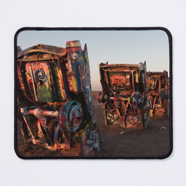 Item preview, Route 66 Cadillac Ranch Cars at Sunrise designed and sold by katevernaphoto.