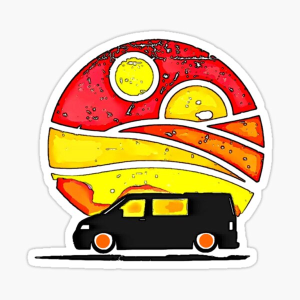Transporter Sunset Pegatina