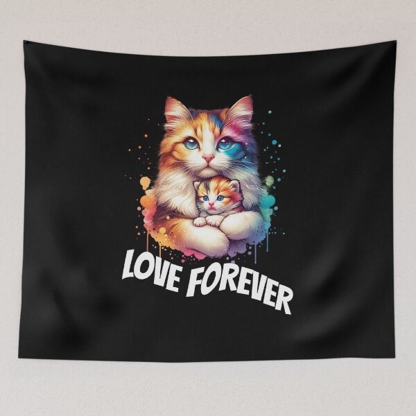 Item preview, Cat mother with child - Love forever designed and sold by ReneMM.
