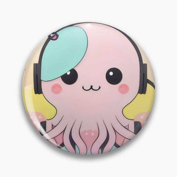 Item preview, Pulpo divertido con auriculares: mi vecino odia mi diseño de lista de reproducción designed and sold by Pastel-Pulse.