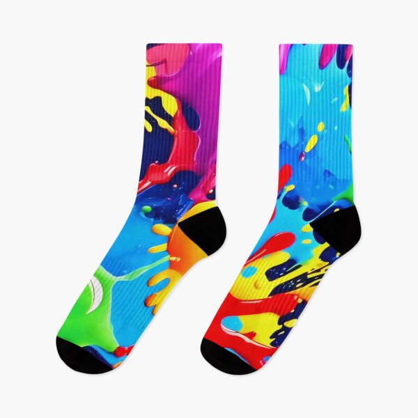 Item preview, Vibrant Paint Splatters: A Bold Colors Statement designed and sold by Health And Fitness Posts e-Store.