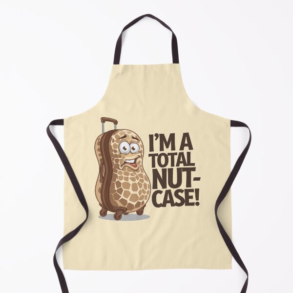 Item preview, I'm A Total Nut-Case Funny Peanut Suitcase Cartoon designed and sold by JPees.