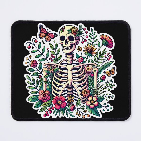 Item preview, Skeleton in Bloom: Life from Death. designed and sold by Linework Studio.