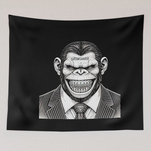 Item preview, GRIMSHVDE Gorilla Boss – Fierce Urban Streetwear Art designed and sold by GRIMSHVDE.
