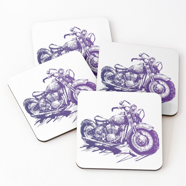 Item preview, A digital drawing of a vintage motorcycle designed and sold by PURNOMATRA.