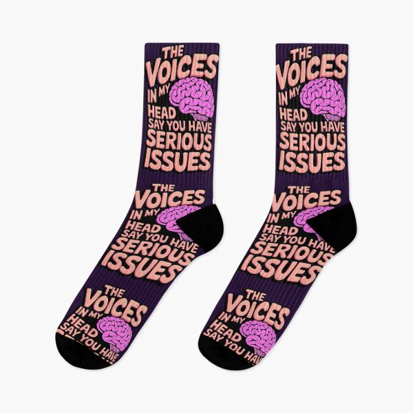 Item preview, The Voices In My Head Say You Have Serious Issues Funny Joke designed and sold by TheArtOfPat.