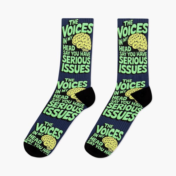 Item preview, The Voices In My Head Say You Have Serious Issues Funny Joke designed and sold by TheArtOfPat.