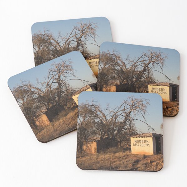 Item preview, Modern Rest Rooms Funny Sign on Route 66 designed and sold by katevernaphoto.