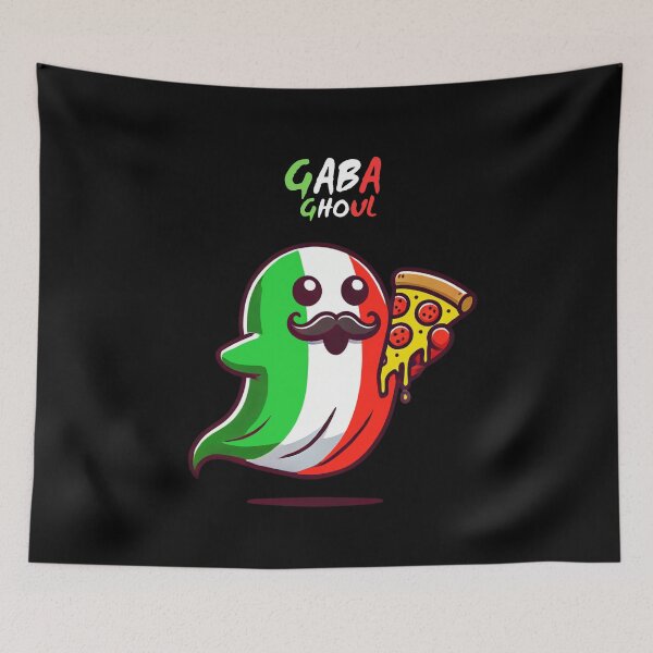 Item preview, Gaba Ghoul Funny Ghost Italian Halloween in Italy designed and sold by Watercolored-Me.
