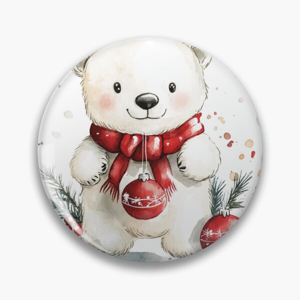 Item preview, Christmas Bear  cute and smiling designed and sold by GinnyGi.