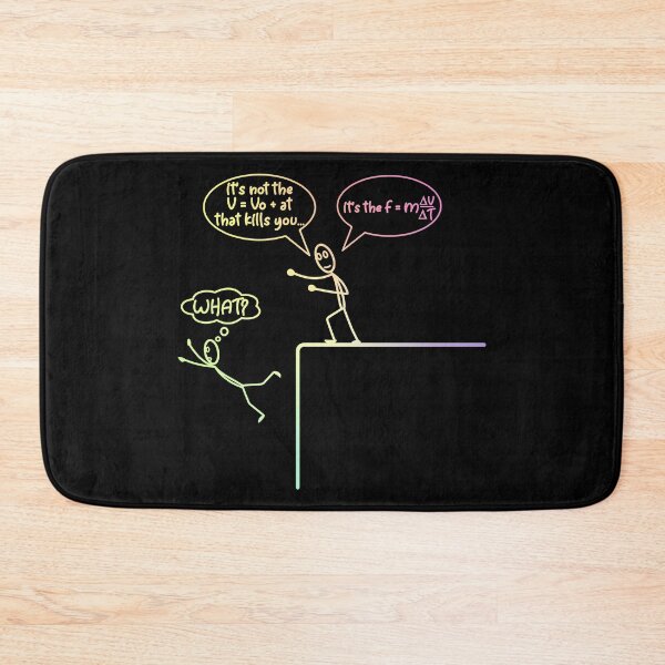 Item preview, It's Not the Fall, It's the Force - Funny Physics Science Pun designed and sold by ScienceCorner.