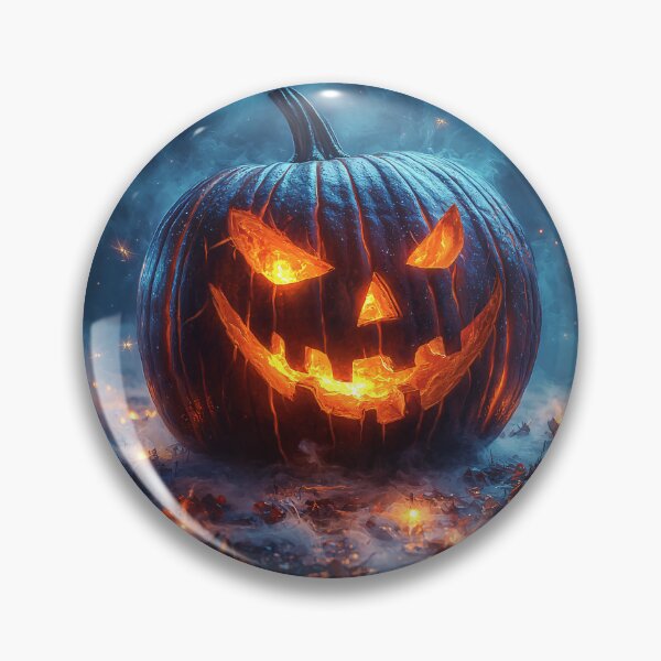 Item preview, Glowing Jack-o'-Lantern Amidst the Night Fog designed and sold by Anarodic.