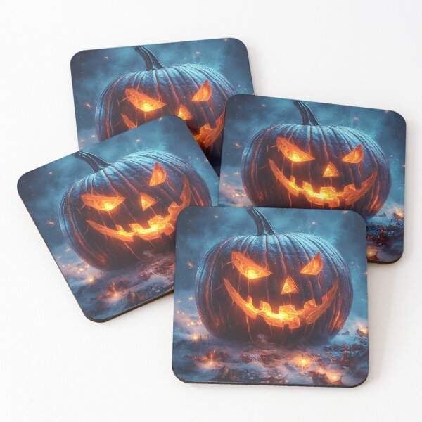 Item preview, Glowing Jack-o'-Lantern Amidst the Night Fog designed and sold by Anarodic.