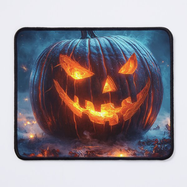 Item preview, Glowing Jack-o'-Lantern Amidst the Night Fog designed and sold by Anarodic.