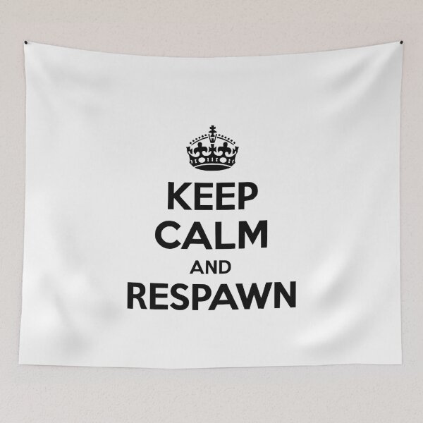 Item preview, Keep Calm and Respawn designed and sold by Frank Ring.