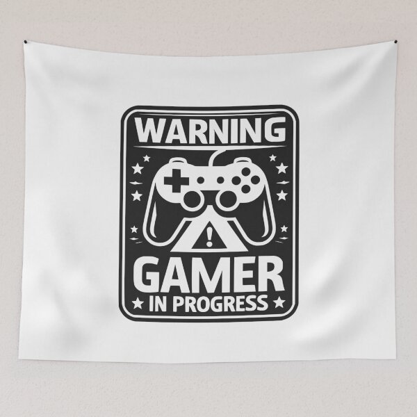 Item preview, Warning Gamer in Progress designed and sold by Frank Ring.