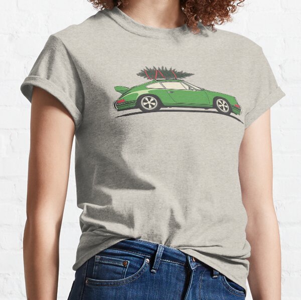 Item preview, Vintage Porsche 911 964 Christmas Tree illustration designed and sold by blackdogshop.