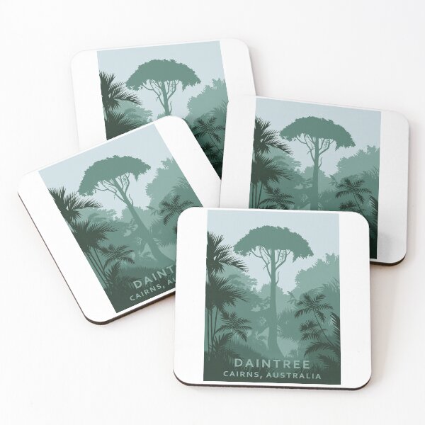 Item preview, Vintage Minimalist Retro Travel Poster - Daintree Cairns Australia designed and sold by pod24.