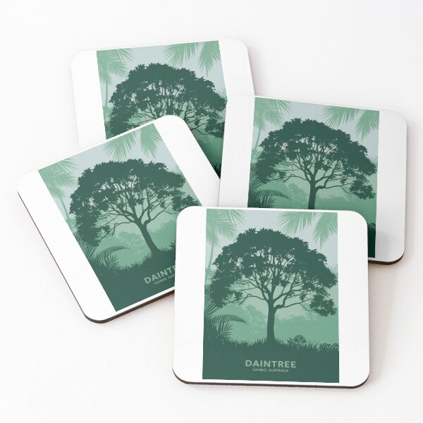 Item preview, Minimalist Vintage Travel Poster - Tropical Daintree Forest Cairns Australia designed and sold by pod24.
