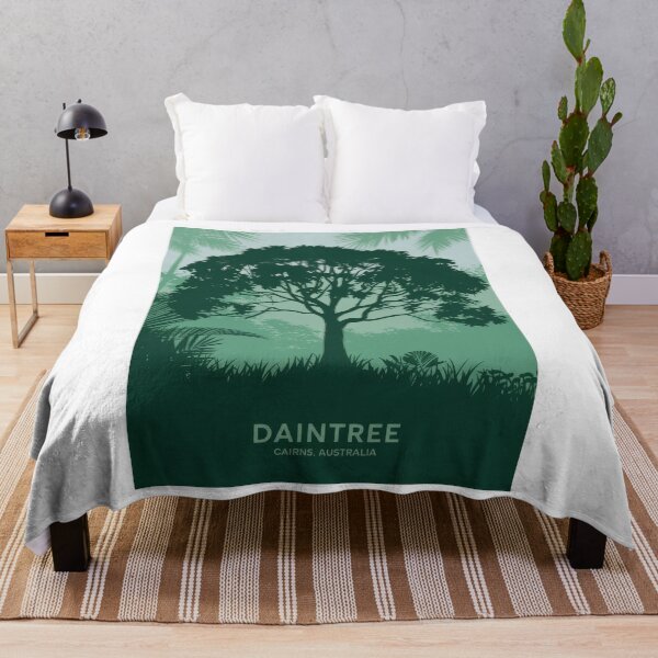 Item preview, Minimalist Vintage Travel Poster - Tropical Daintree Forest Cairns Australia designed and sold by pod24.
