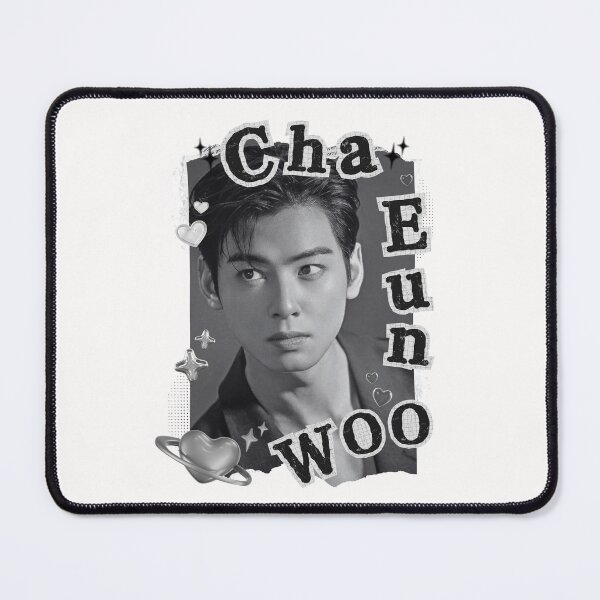 Item preview, Cha Eun-woo Collage: Retro Black and White Vibes designed and sold by AJUNICE STUDIO.