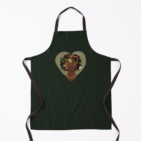 Item preview, Elegant Flowered Afro Heart version designed and sold by ClearAndHappy.