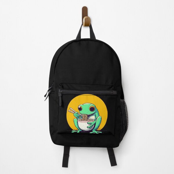 Item preview, Funny Frog Eating Ramen Cottagecore designed and sold by TomFrontierArt.