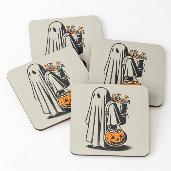 Item preview, Trick or Treating Ghost with Candy Bucket designed and sold by Blink Art Studio.