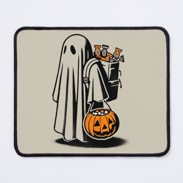 Item preview, Trick or Treating Ghost with Candy Bucket designed and sold by Blink Art Studio.