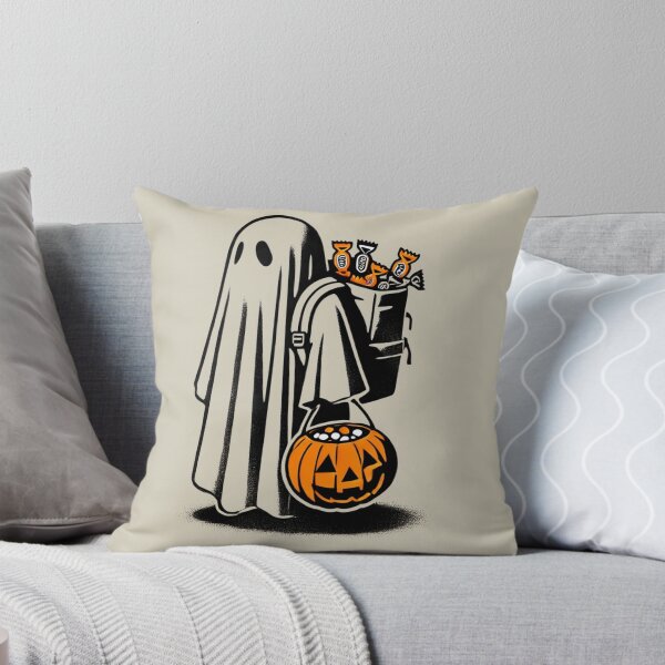 Item preview, Trick or Treating Ghost with Candy Bucket designed and sold by Blink Art Studio.
