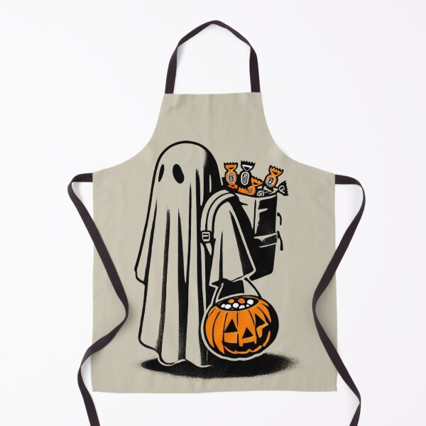 Item preview, Trick or Treating Ghost with Candy Bucket designed and sold by Blink Art Studio.